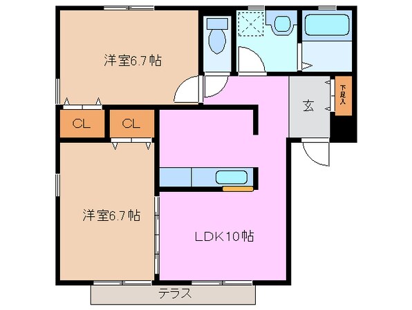 AZUR長島の物件間取画像